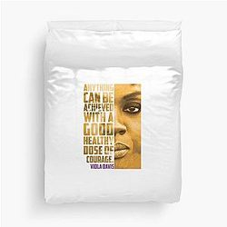 Viola Davis: Sophisticated Elegance in Premuim Tees Designs Duvet Cover