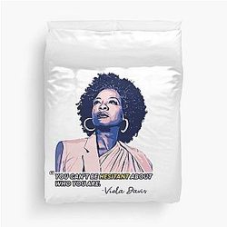 Viola Davis: Sophisticated Elegance in T-Shirt Designs Duvet Cover