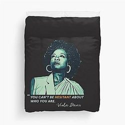 Viola Davis: Elegance in Premium T-Shirt Designs Duvet Cover