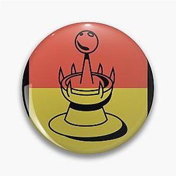 V Rising Castle heart colorful Design Pin