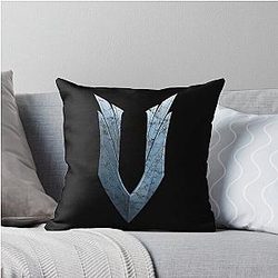 V Rising Distressed Logo Throw Pillows