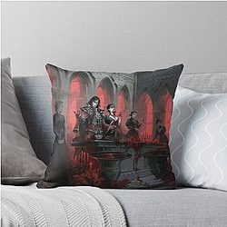 V Rising Game Artwork Throw Pillow