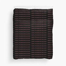 100 Percent Warrior Blood V Rising Duvet Cover