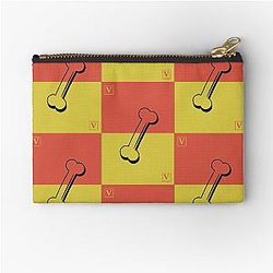 V Rising Design Bone Zipper Pouch
