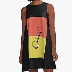 V Rising Design Bone Colorful A-Line Dress