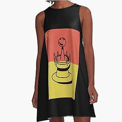 V Rising Castle Heart Colorful A-Line Dress