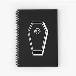 V Rising Design Wooden Vampire Spiral Notebook