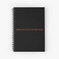 100 Percent Scholar Blood V Rising Spiral Notebook