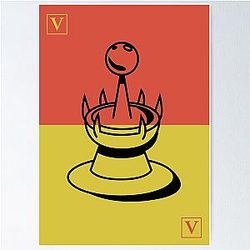 V Rising Design Castle heart colorful Poster