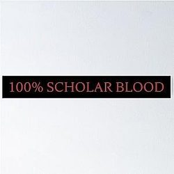 100 Percent Scholar Blood V Rising Poster