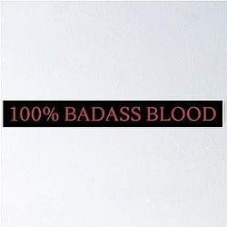 100 Percent Badass Blood V Rising Poster