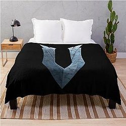 V Rising Distressed Logo Throw Blanket