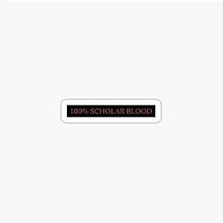 100 Percent Scholar Blood Rising Sticker