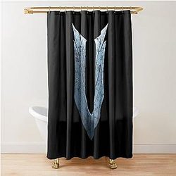 V Rising Logo Shower Curtain