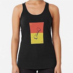 V Rising Design Bone Racerback Tank Top