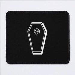 V Rising Design Wooden Vampire Coffin Mouse Pad