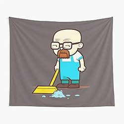 Walter White Sweeping Floor Tapestry