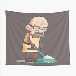 Walter White sweeping floor Tapestry
