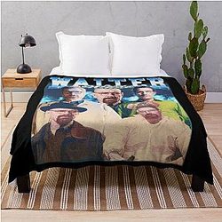Walter White 90s Rap Style Throw Blanket