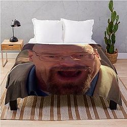 Walter White Shocked Throw Blanket