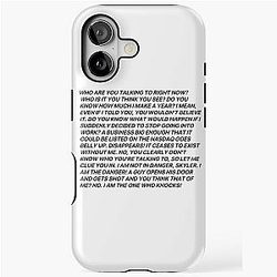 Walter White Speech I am the one Who knocks iPhone Tough Case