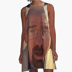 Catboy Walter White Painting A-Line Dress