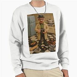 Walter White in the Kitchen Pullover Sweatshirt