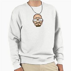 Walter White Pixel Art Pullover Sweatshirt