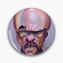 Breakin Bad Walter White aka Heisenberg portrait 3 AI generated art Pin