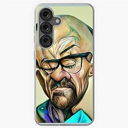 Breakin' Bad Walter White aka Heisenberg Portrait 4 - AI Generated Art Samsung Galaxy Soft Case