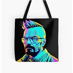 Walter White Multicolor All Over Print Tote Bag