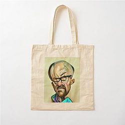 Breakin Bad Walter White aka Heisenberg portrait Cotton Tote Bag