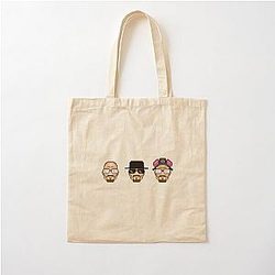 Walter White Pixel Art Cotton Tote Bag