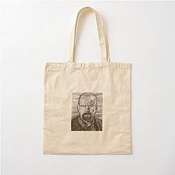 Walter White Portrait Cotton Tote Bag