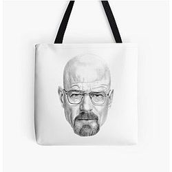 Walter White Breaking Bad Drawing Tote Bag