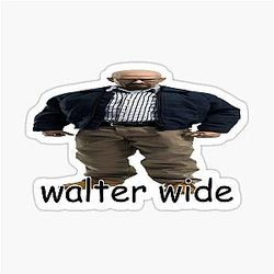 Walter White Breaking Bad Parody Sticker