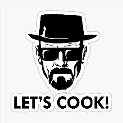 Walter White Lets Cook Sticker