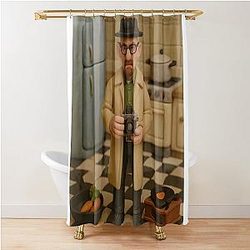 Walter White in the Kitchen Shower Curtain
