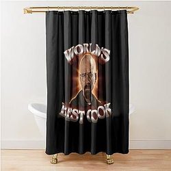 World's Best Cook Walter White Breaking Bad Shower Curtain