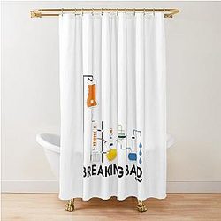 Breaking Bad Walter White Transformation Shower Curtain