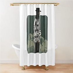 Walter White - I'm The One Who Knocks T-shirt Heisenberg Shower Curtain