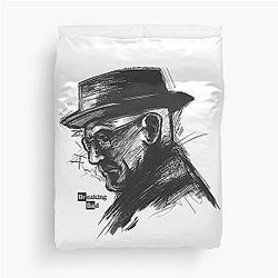 Walter White Sketch Duvet Cover