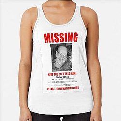 Walter White Racerback Tank Top