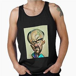 Breakin' Bad Walter White Portrait 4 - AI Generated Art Tank Top