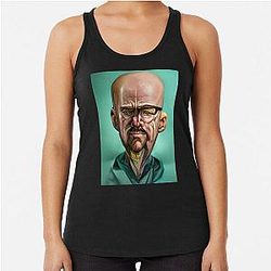 Breakin Bad Walter White aka Heisenberg Portrait 2 AI Racerback Tank Top