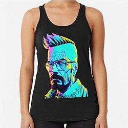 Walter White Futuristic Racerback Tank Top