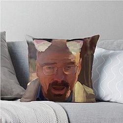 Catboy Walter White Painting Throw Pillow