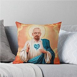Jesus Walter White Heisenberg Throw Pillow