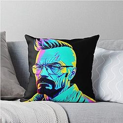 Walter White Multicolor Throw Pillow