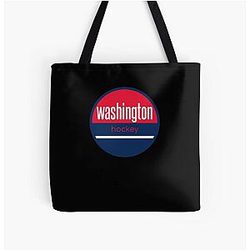 Art Washington Capitals Over Print Tote Bag